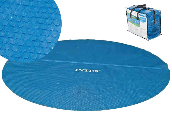 intex solar cover for 12ft diameter easy set and frame pools on white surface (photo)