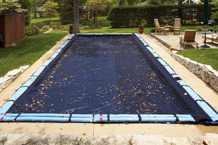 blue wave bronze 8-year 20-ft x 40-ft rectangular in ground pool winter cover (photo)