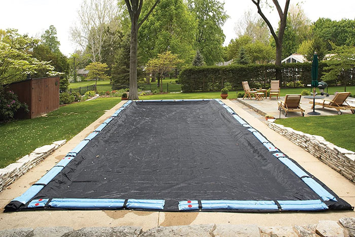 blue wave rugged mesh pool cover (photo)